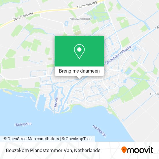 Beuzekom Pianostemmer Van kaart