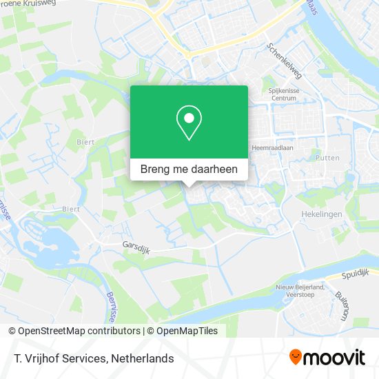 T. Vrijhof Services kaart