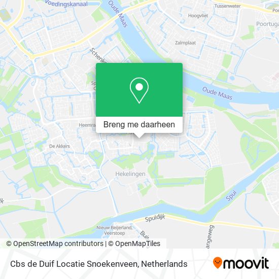 Cbs de Duif Locatie Snoekenveen kaart