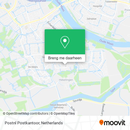 Postnl Postkantoor kaart