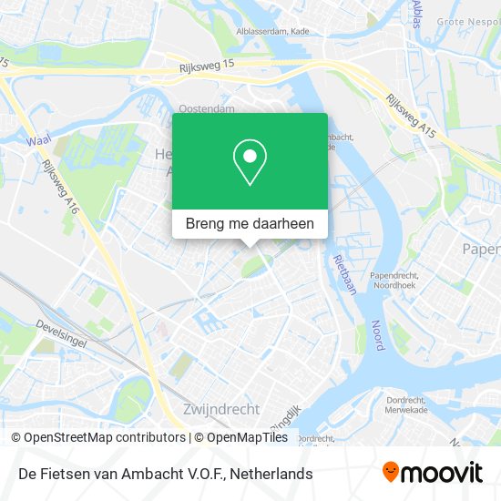 De Fietsen van Ambacht V.O.F. kaart