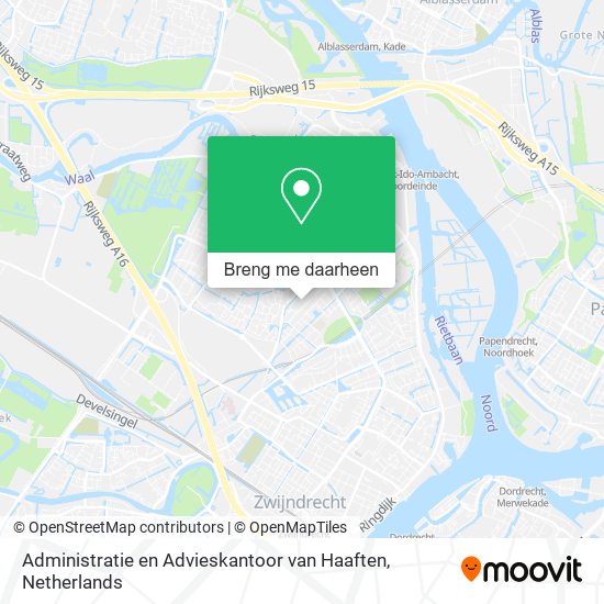 Administratie en Advieskantoor van Haaften kaart