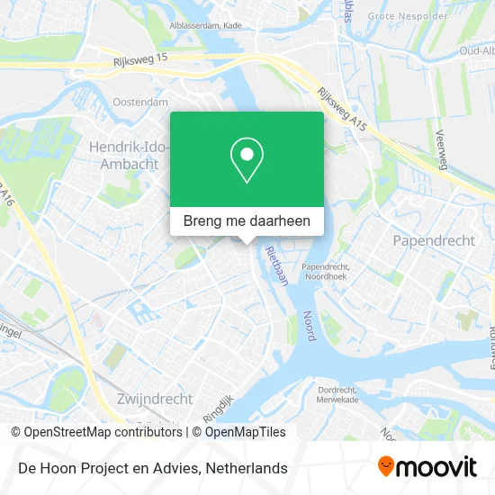 De Hoon Project en Advies kaart