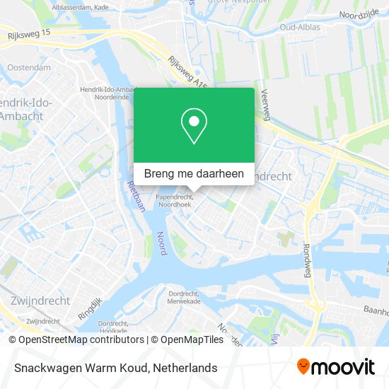 Snackwagen Warm Koud kaart