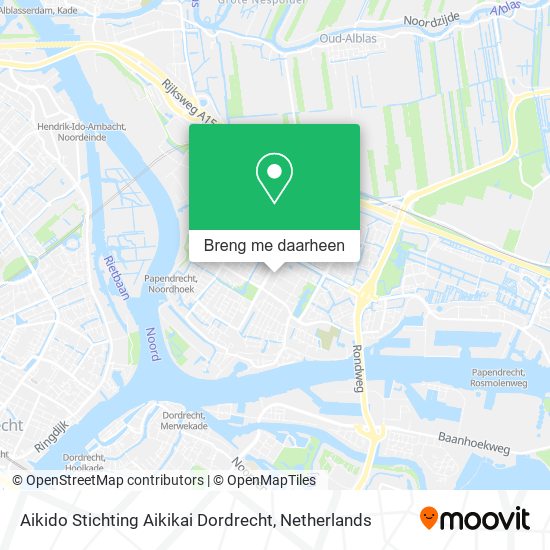 Aikido Stichting Aikikai Dordrecht kaart