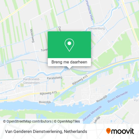 Van Genderen Dienstverlening kaart