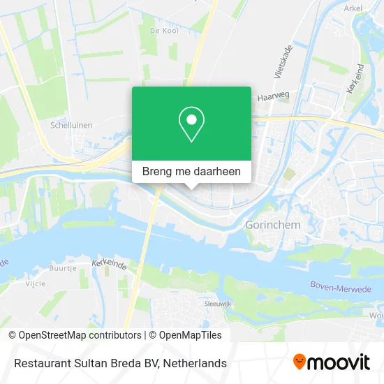 Restaurant Sultan Breda BV kaart