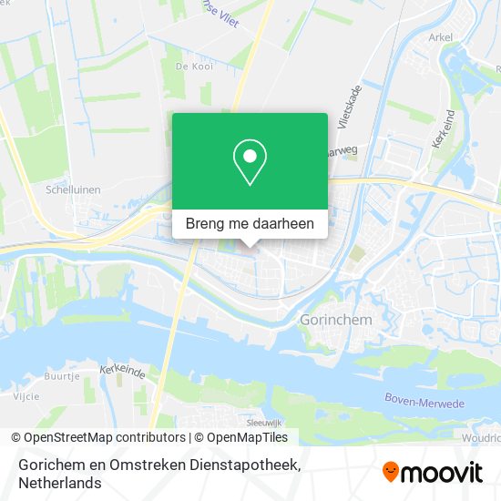 Gorichem en Omstreken Dienstapotheek kaart