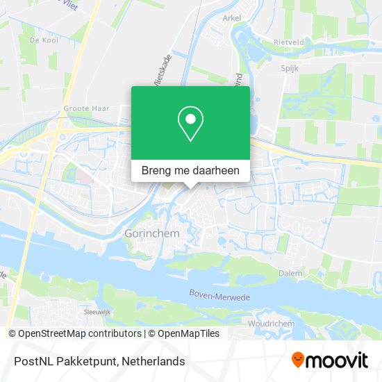 PostNL Pakketpunt kaart