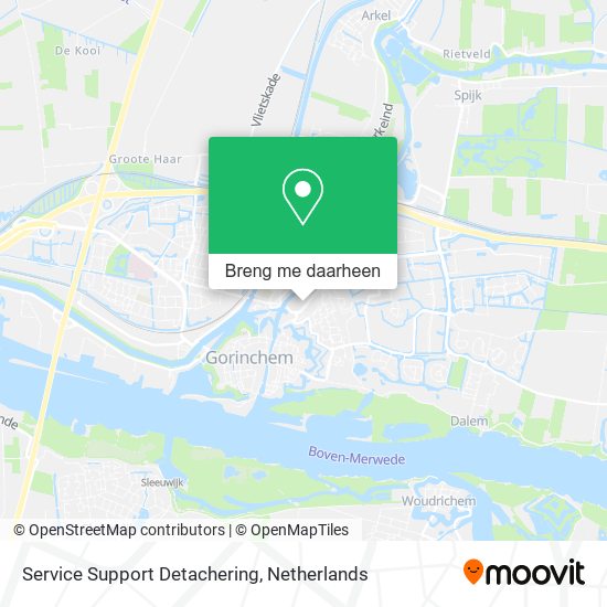 Service Support Detachering kaart