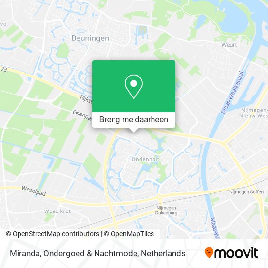 Miranda, Ondergoed & Nachtmode kaart