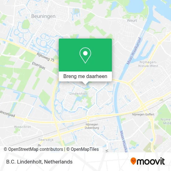 B.C. Lindenholt kaart