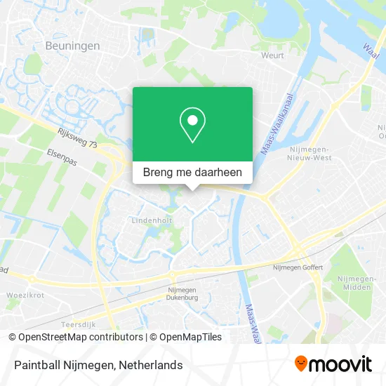 Paintball Nijmegen kaart