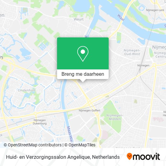Huid- en Verzorgingssalon Angelique kaart