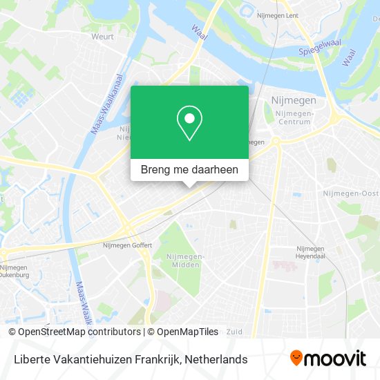 Liberte Vakantiehuizen Frankrijk kaart