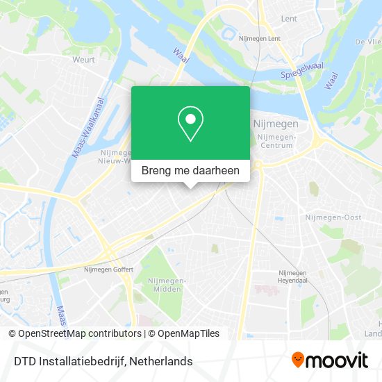 DTD Installatiebedrijf kaart