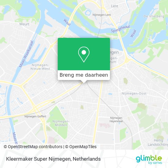 Kleermaker Super Nijmegen kaart