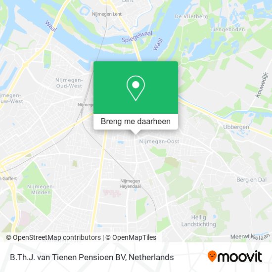 B.Th.J. van Tienen Pensioen BV kaart
