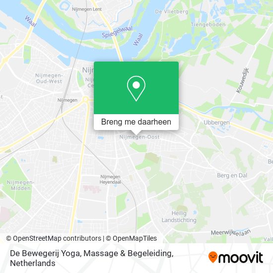 De Bewegerij Yoga, Massage & Begeleiding kaart