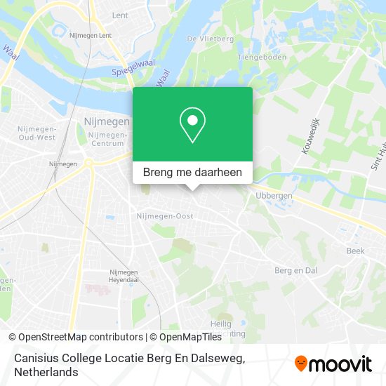 Canisius College Locatie Berg En Dalseweg kaart