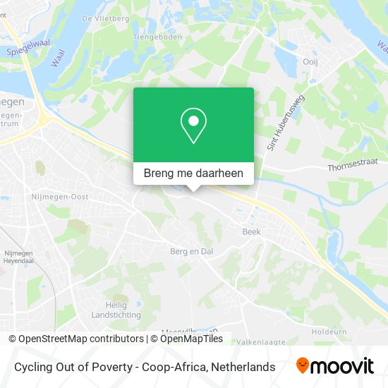 Cycling Out of Poverty - Coop-Africa kaart