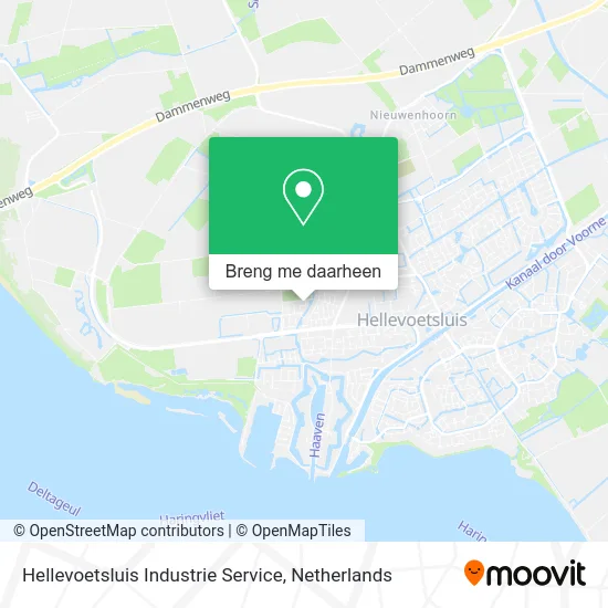 Hellevoetsluis Industrie Service kaart