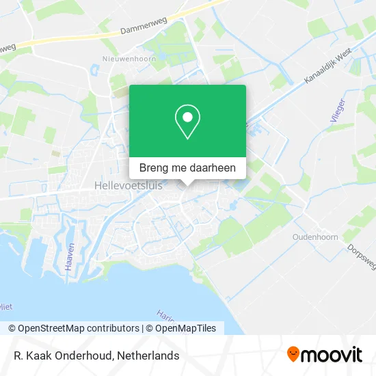 R. Kaak Onderhoud kaart