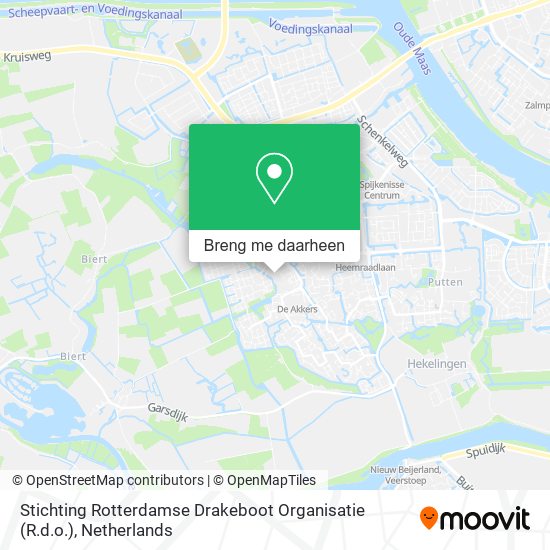 Stichting Rotterdamse Drakeboot Organisatie (R.d.o.) kaart