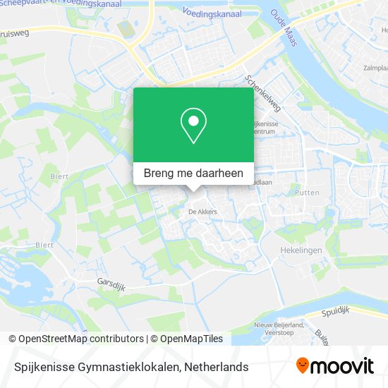 Spijkenisse Gymnastieklokalen kaart