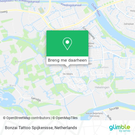 Bonzai Tattoo Spijkenisse kaart