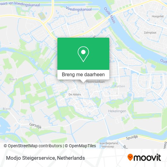 Modjo Steigerservice kaart