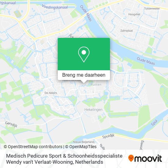 Medisch Pedicure Sport & Schoonheidsspecialiste Wendy van't Verlaat-Wooning kaart