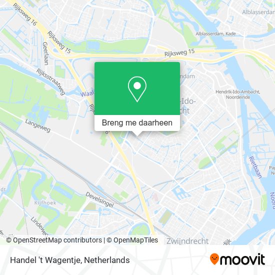 Handel 't Wagentje kaart