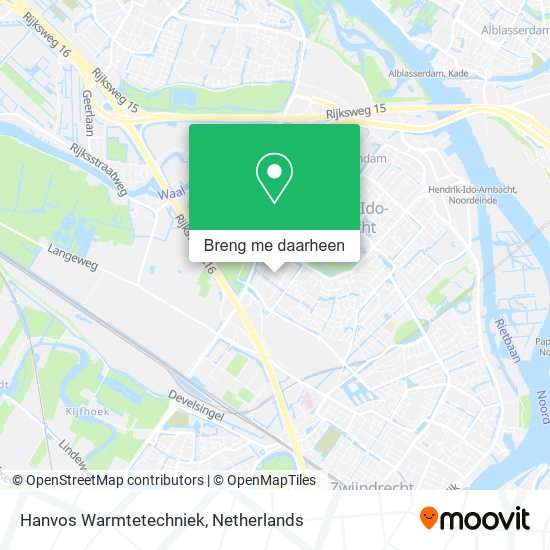 Hanvos Warmtetechniek kaart