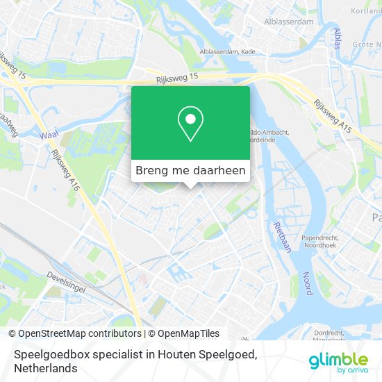 Speelgoedbox specialist in Houten Speelgoed kaart