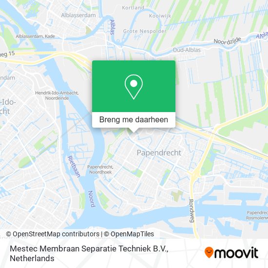 Mestec Membraan Separatie Techniek B.V. kaart
