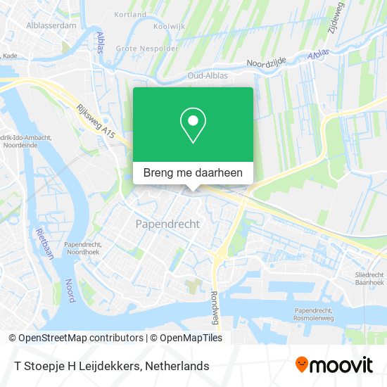 T Stoepje H Leijdekkers kaart