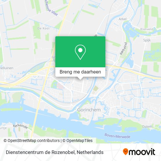 Dienstencentrum de Rozenobel kaart