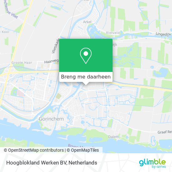 Hoogblokland Werken BV kaart