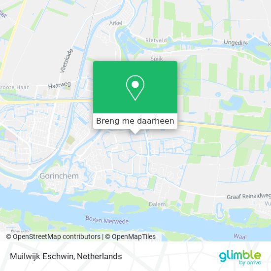 Muilwijk Eschwin kaart