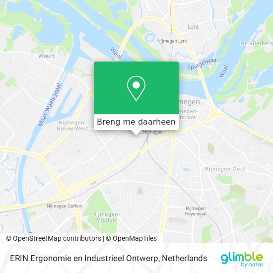 ERIN Ergonomie en Industrieel Ontwerp kaart