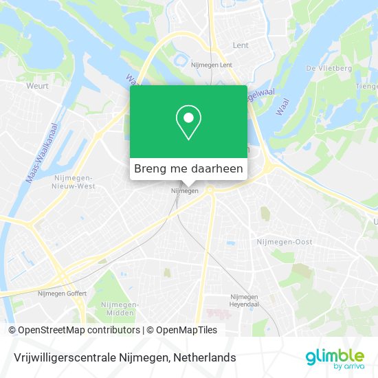 Vrijwilligerscentrale Nijmegen kaart