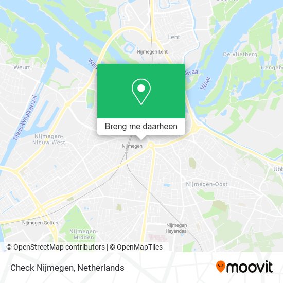 Check Nijmegen kaart