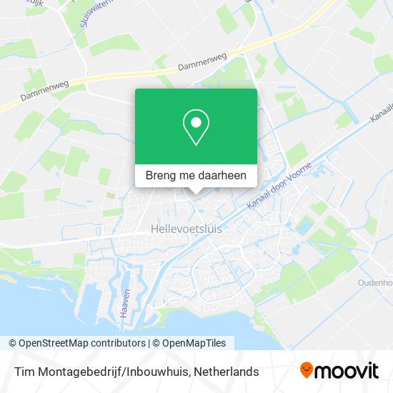 Tim Montagebedrijf/Inbouwhuis kaart