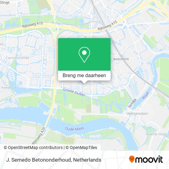 J. Semedo Betononderhoud kaart