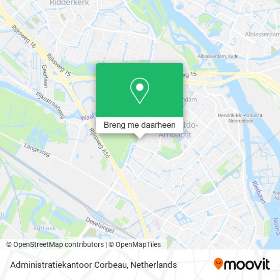 Administratiekantoor Corbeau kaart