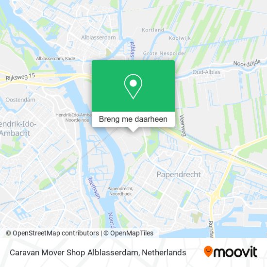 Caravan Mover Shop Alblasserdam kaart