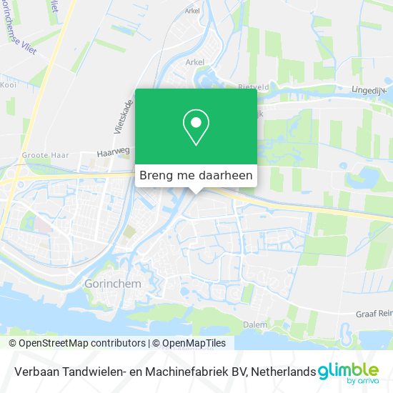 Verbaan Tandwielen- en Machinefabriek BV kaart