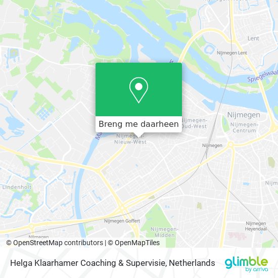 Helga Klaarhamer Coaching & Supervisie kaart