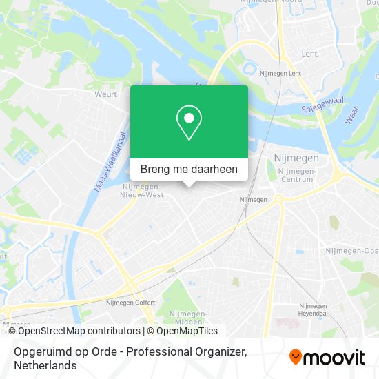 Opgeruimd op Orde - Professional Organizer kaart